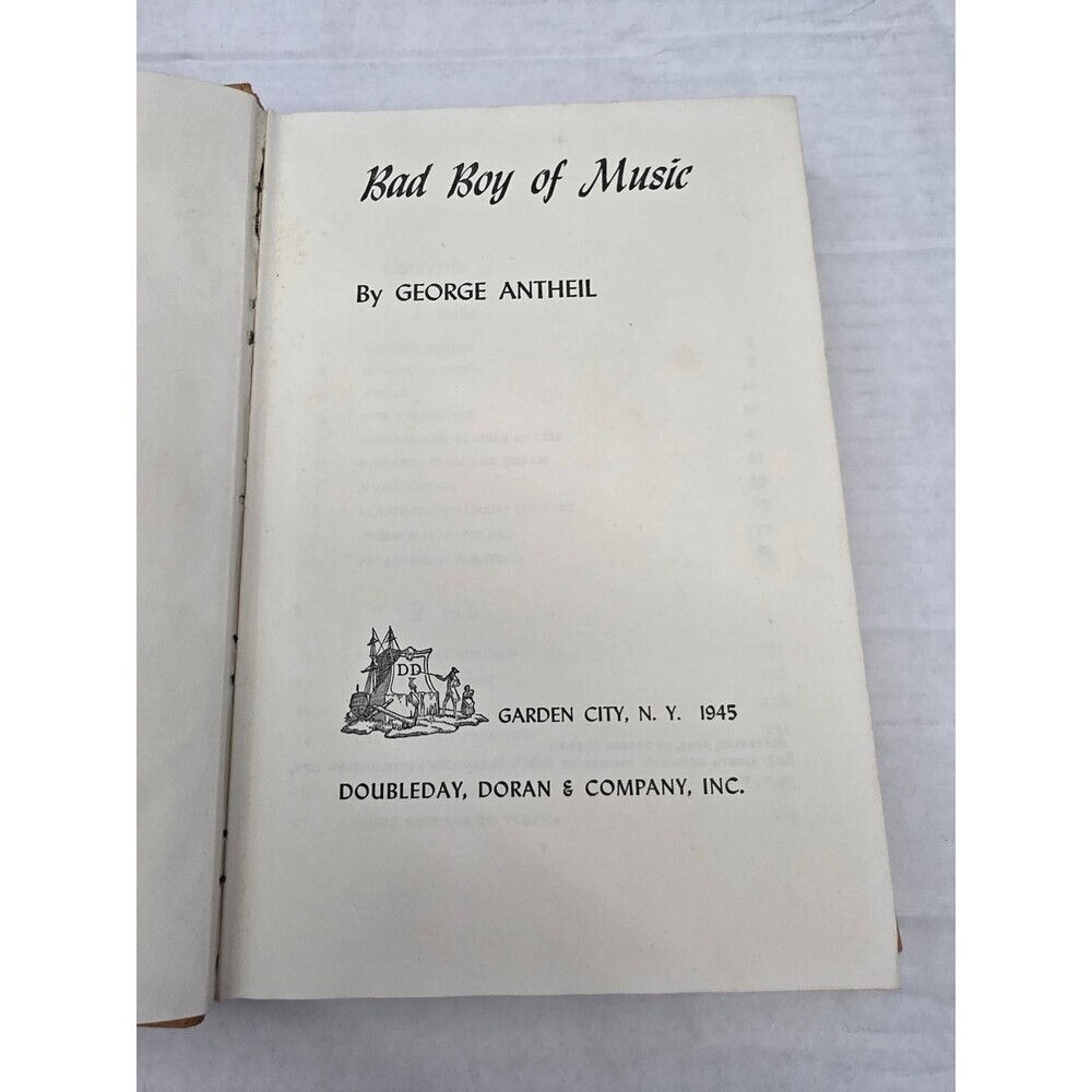 Bad Boy of Music George Antheil 1945 First Edition Autobiography Doubleday